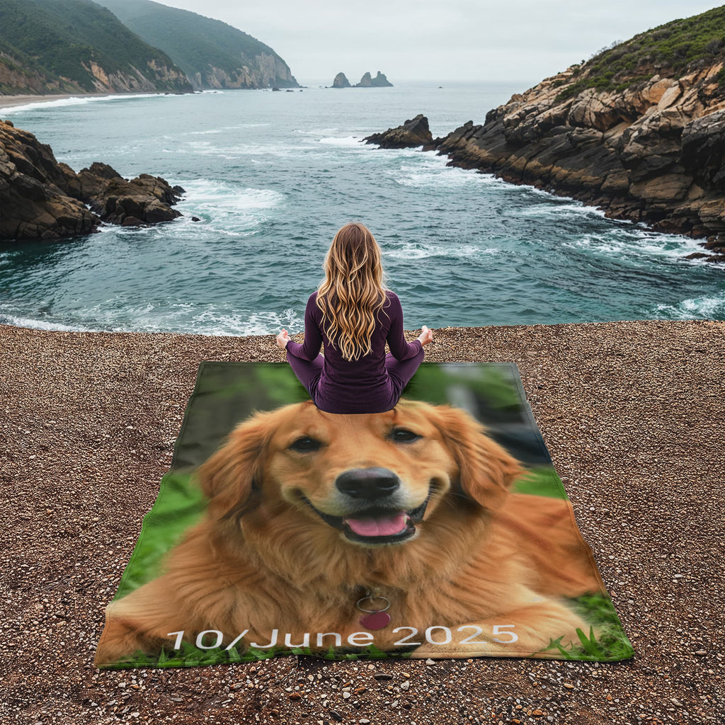 Personalized Pet Memorial Blanket for Dogs & Cats – Custom Pet Loss Gift
